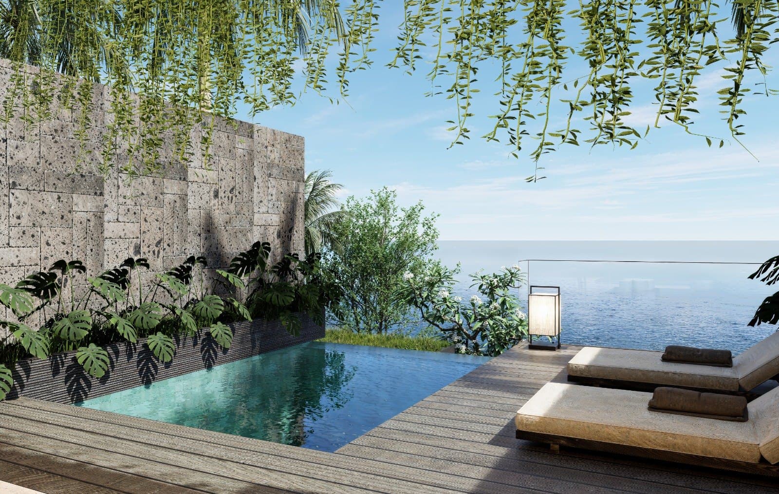 Villa avec piscine à débordement et vue mer à Amed, Bali — BEL-AIR INTERNATIONAL